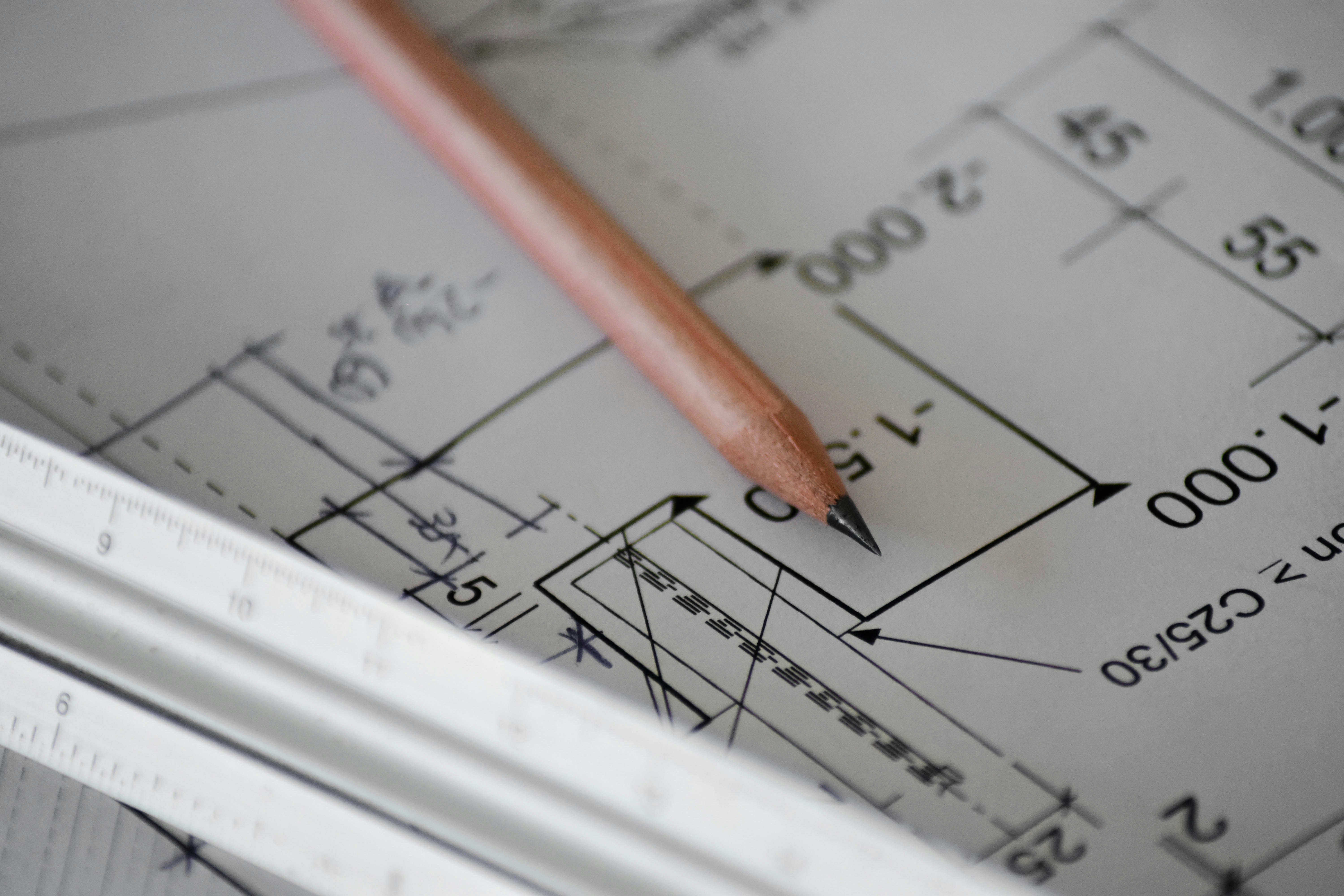 Professional workspace with documents and planning